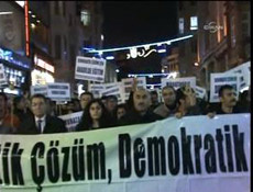 DTP İstanbulda da eylem yaptı!
